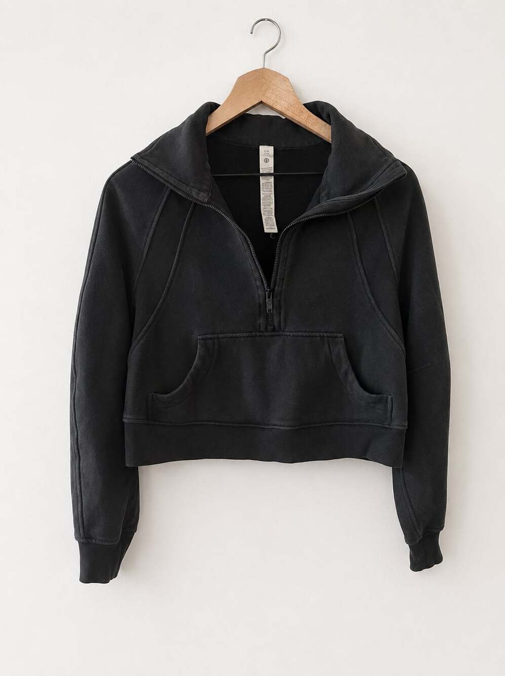 Lululemon Scuba Oversized Half-Zip Hoodie Black Size XS/S